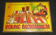 1973 PACIFIC GAME CO. DELUXE BACKGAMMON GAME Pleasantime 406 Complete