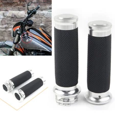 1" Handle Bar Hand Grips Fit Aprilia Harley Touring Electra Glide Ultra Classic