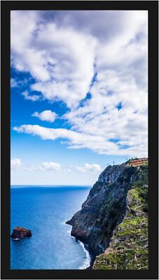 5x10 Black Picture Frame, Tabletop and Wall Mounting Horizontally or Vertical...