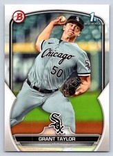 GRANT TAYLOR  WHITE SOX RC 1st card  2023 BOWMAN DRAFT #BD-8