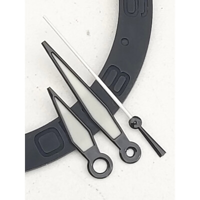 Pilot's 3-Hand Green Luminous Watch Hands for NH 35/36/4R Movement