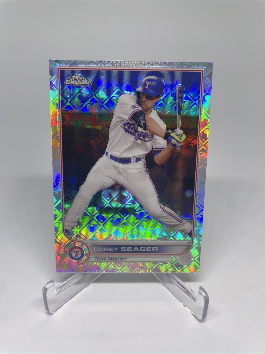 Corey Seager 2022 Topps Chrome Baseball #40 Logofractor Texas