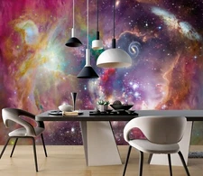 3D Cosmic Nebula K5363 Wallpaper Mural Self-adhesive Removable Sticker Luna