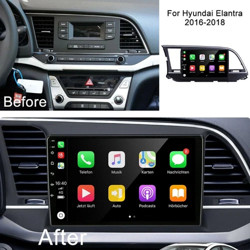 Apple Carplay For Hyundai Elantra 2016-2018 Android 13 Car Stereo Radio GPS Navi - Bild 5 von 15