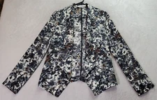 Lush Blazer Jacket Womens XS Multi Long Sleeve Pockets Shawl Collar Open Front