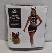 Party Time Evil Spirit 3 Piece Halloween Costume Wicked Cheerleader Adult XL