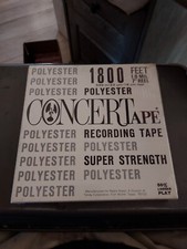 Polyester Concert Tape Reel To Reel 1800 Feet 1.0 Mil.7 Brand New Sealed