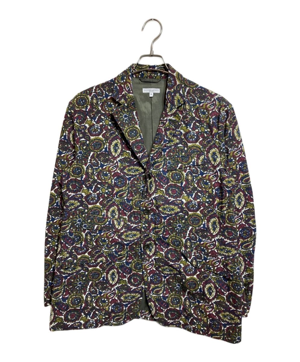 Engineered Garments men's Loiter Jacket Olive Cotton Batik Engineered Garments men's Loiter Jacket Olive Cotton Batik