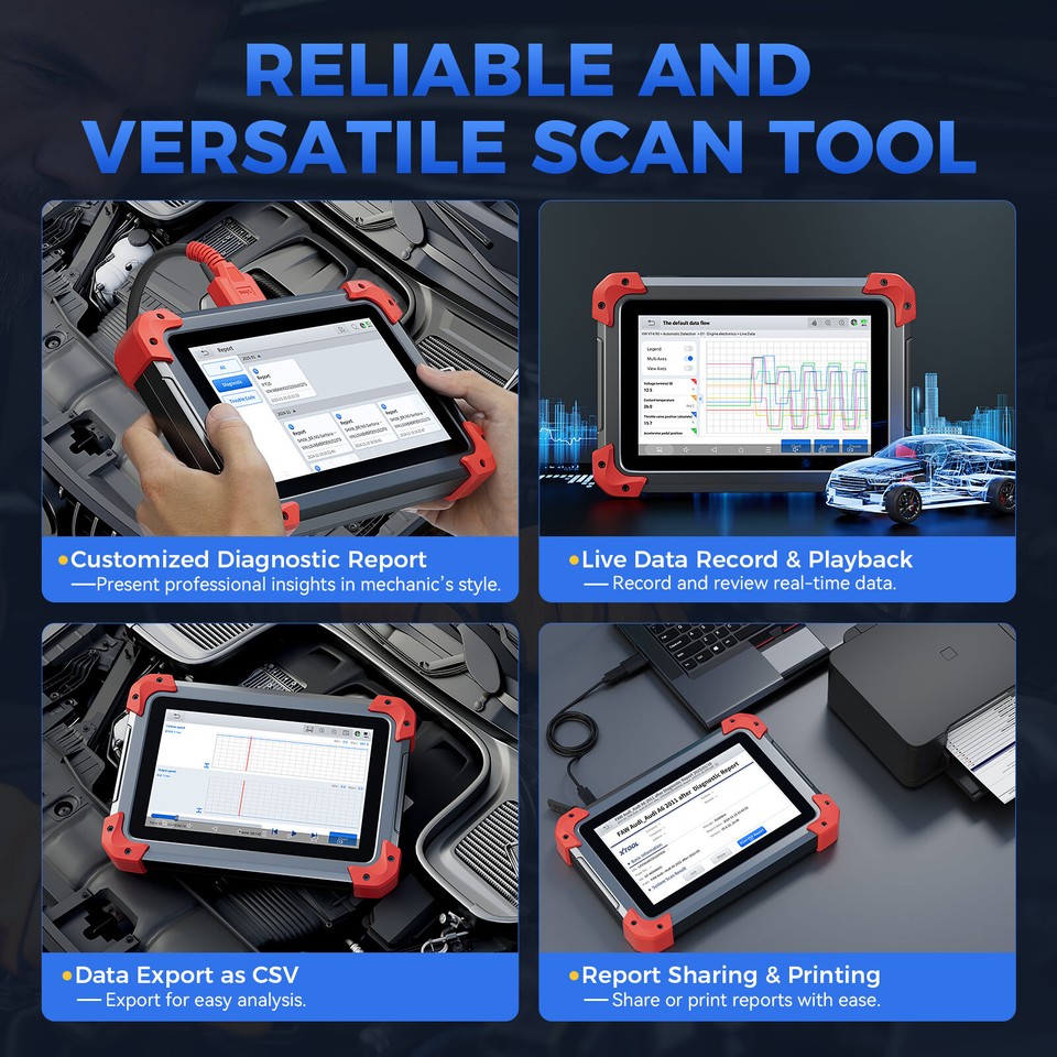 2026 New XTOOL D7 Coding Scanner Full System Diagnostic Tool Car Key ...