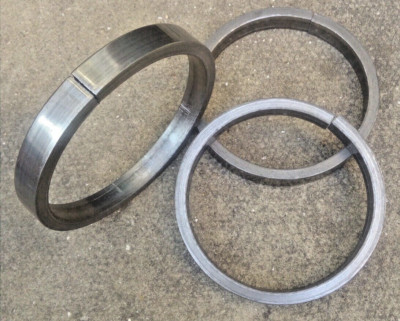 3 x Baustahl 12 mm Flachstabringe Schweißen Schmiedeeisen Bauteile 100 mm Durchmesser