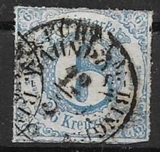 Thurn und Taxis  MiNr 43 IA gestempelt Bahnpoststempel Frankfurt - Bingen