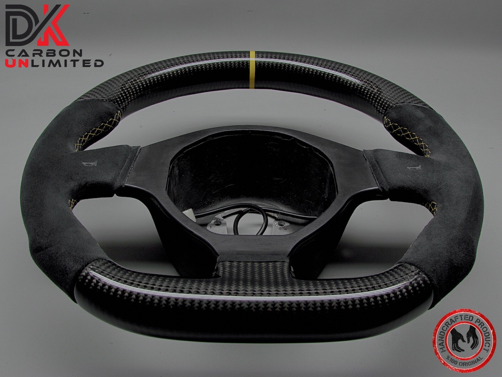 Lamborghini Murcielago LP670 LP650 LP640 Yellow Ring Carbon Steering Wheel v3