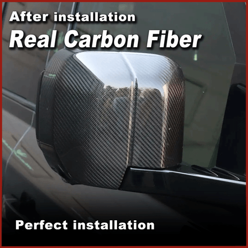 For Land Rover Defender 90 110 130 20UP Dry Carbon Side Mirror Cover Caps Add On - Picture 4 of 12