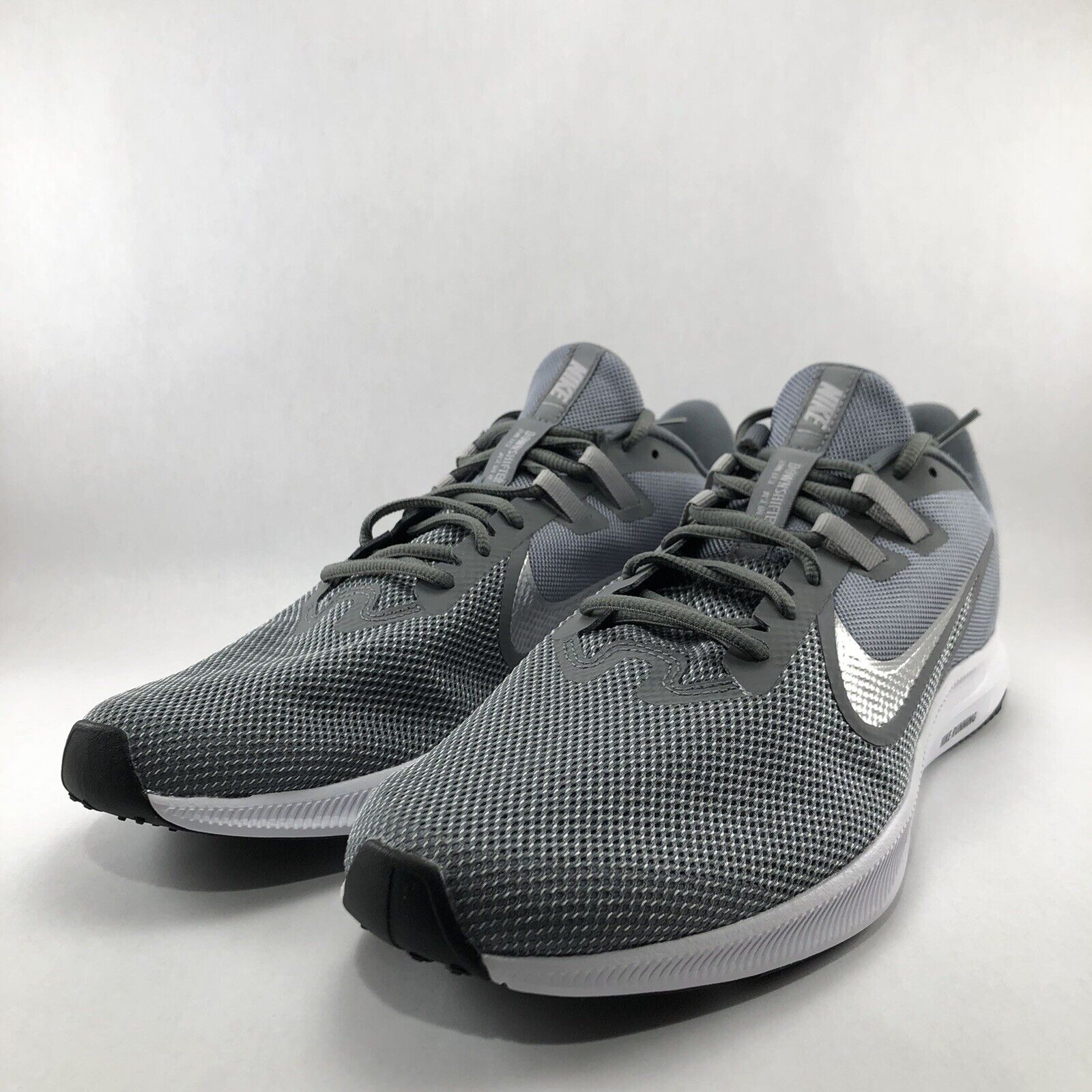 Nike DownShifter 9 Cool Grey/Silver Running Shoes Mens Size New | eBay