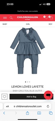 Lemon Loves Layette Designer Girls Baby Outfit