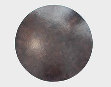 Mexican Round Copper Table Top Hand Hammered 54 Inches Rio Grande Patina