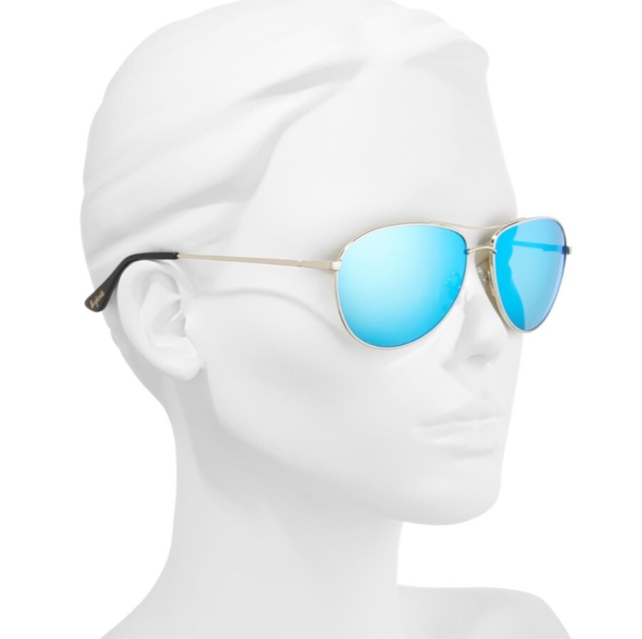 Brightside Orville 58mm Mirrored Aviator Sunglasses Brightside Orville 58mm Mirrored Aviator Sunglasses | eBay UK main image 3