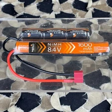 NEW Lancer Tactical 8.4V 1600mAh Nunchuck LiPo Airsoft Battery - Deans Connector