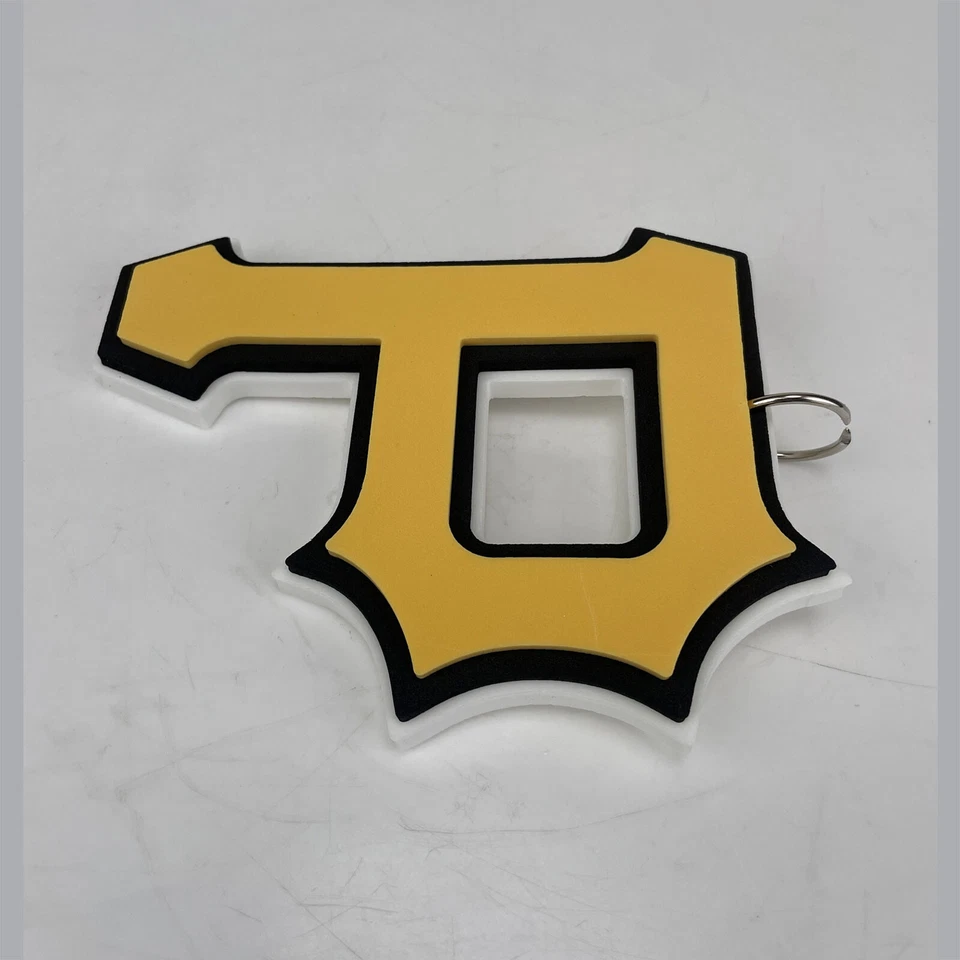 New MLB PITTSBURGH PIRATES Jumbo Big GOLD Fan Chain Necklace Foam - Image 2 of 3