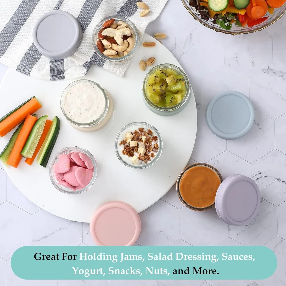 Condimentario pequeño de vidrio con tapa Foto 4 de 4