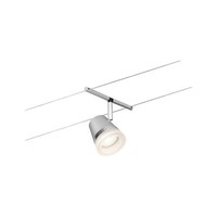 Paulmann Seilsystem Spot Cone Chrom Matt,Chrom Ohne Leuchtmittel Max. 1Xw GU5,3
