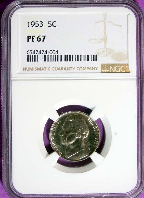 1953 - NGC PF67 JEFFERSON NICKEL!!  #B32417