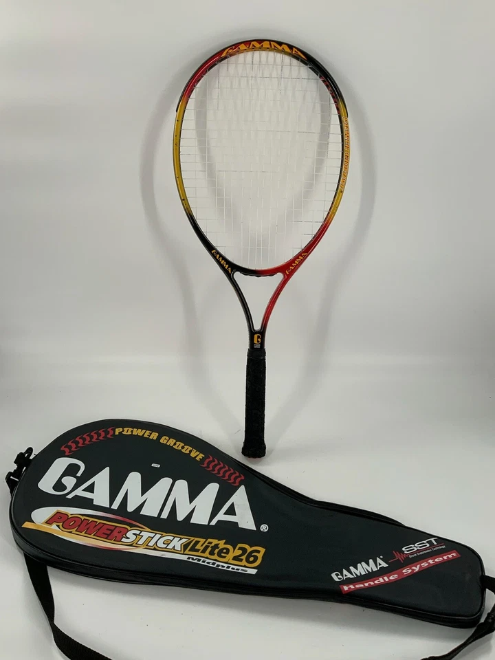 Gamma Power Stick Lite 26 Tennis Racket 4 1/8 Grip G4 SST w Cover YGI F2-425 - Image 2 of 4