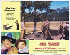ROOSTER COGBURN Original Lobby Card 3 John Wayne Katharine Hepburn