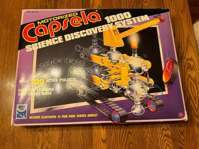 VTG 1990 Capsela 1000 Motorized Science Discovery Model Construction Set ASIS