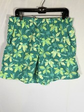 Columbia Swim Trunks Men Large PFG Omni Shade Tropical Plant Print Shorts