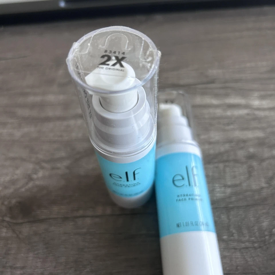 e.l.f. Hydrating Face Primer 1.01 oz Lot of 2 Makeup Base Moisturizer New Sealed - Image 2 of 4