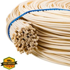 Round Rattan Reed 1.75mm 1 Pound Coil Basket Weaving Wicker Repair