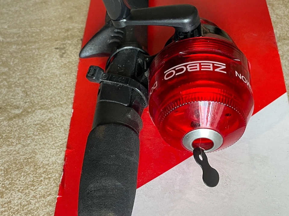 Катушка док демон красный рыболовства 2 фута удочка комбо легкий средний размер рыбы - Изображение 4 из 4