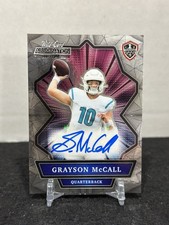 2021 Grayson Mccall RC Auto Wild Card Alumination Silver NIL Collegiate Edition