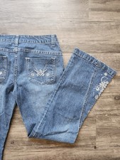 BONGO Embellished Flare Denim Jeans