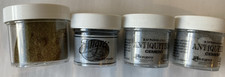 Lot of 4 Jars-Assorted Embossing Powders-Gold, Silver, Cement-Cards- 1053