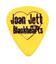 Joan Jett & The Blackhearts Dougie Needles Yellow Guitar Pick - 2016 Tour