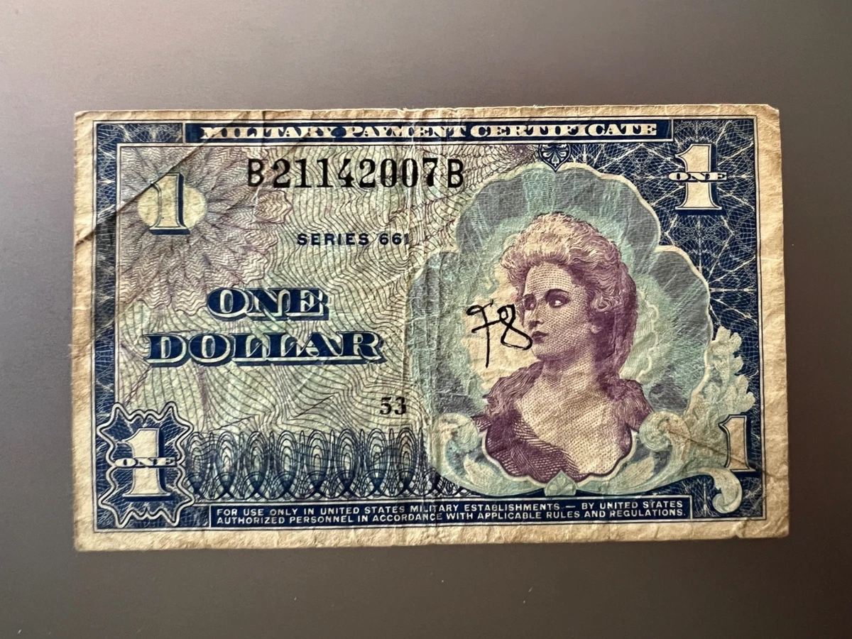 Circulated $1 US Military Payment Certificates for sale | eBay