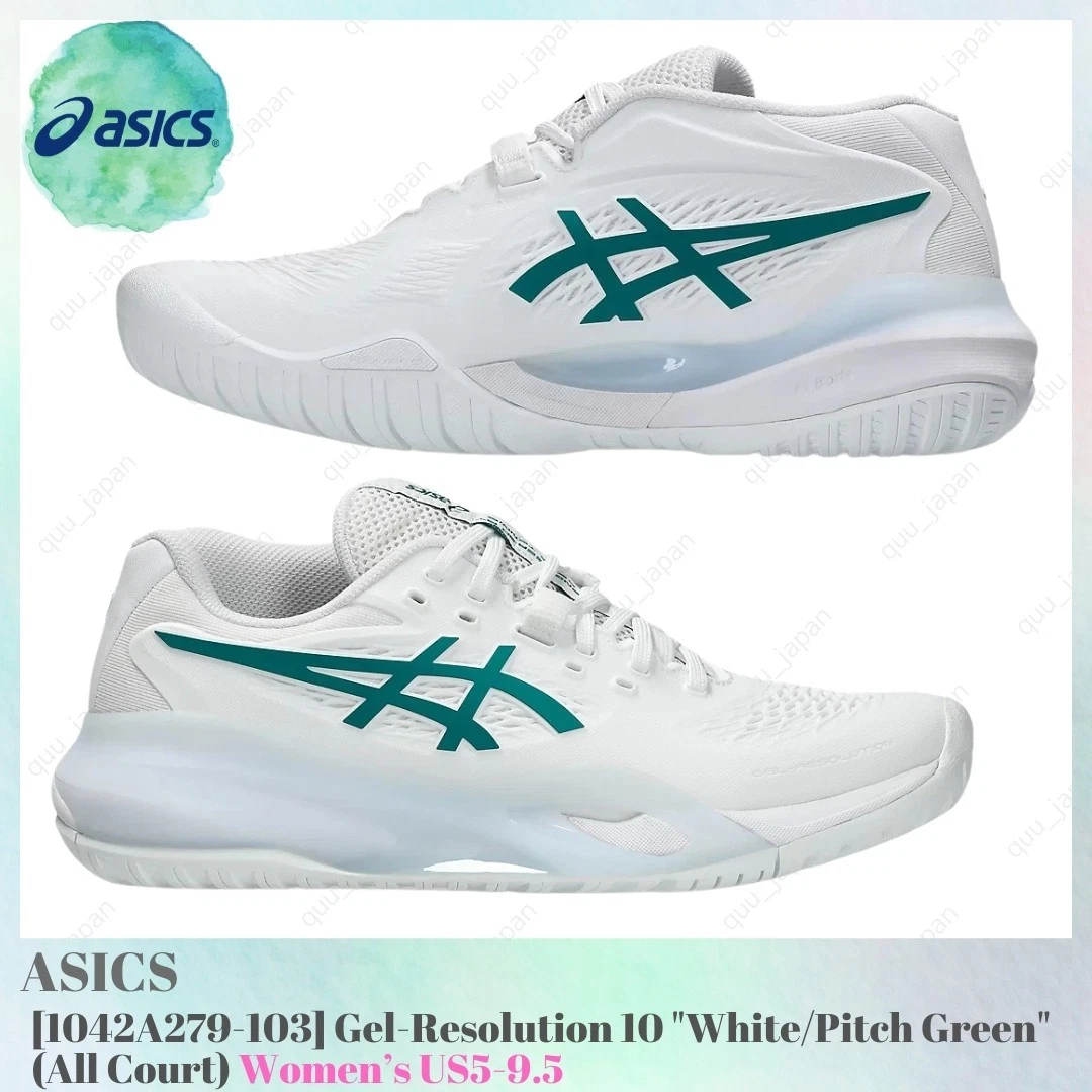 Asics Gel Resolution X White Pitch Green W for sale | eBay