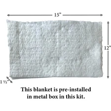 Pacific Energy Steel Baffle Box With One Blanket Installed: 80000376-AMP