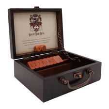 Wooden Shut The Box Dice Game Travel Board Game