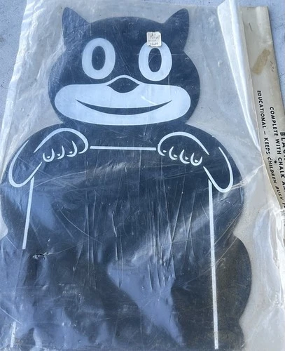 Vintage 1950s Felix the Cat Blackboard / Chalkboard Wall Mount Sign Nip