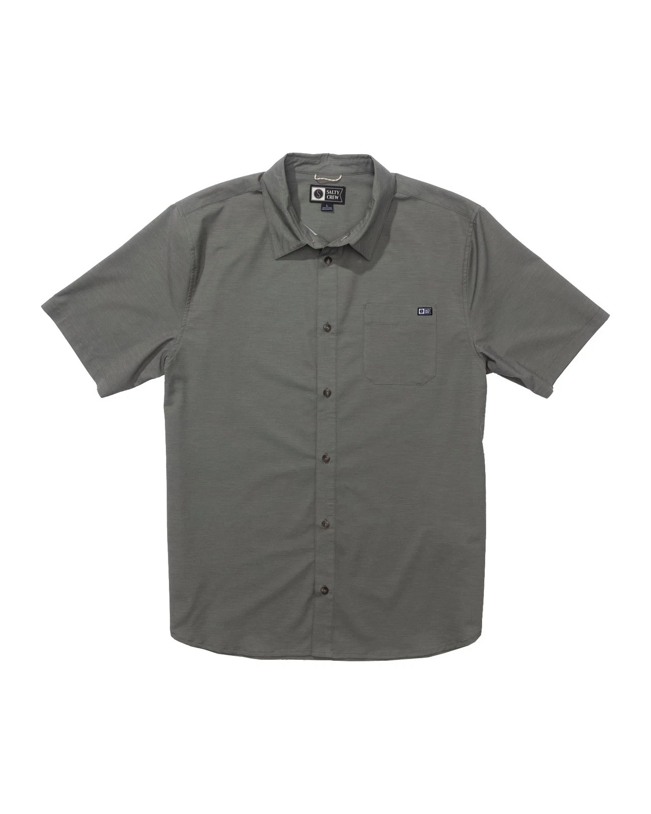 SALTY CREW DRIFTER UV BUTTON UP Olive L