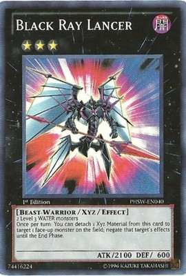 3 x Black Ray Lancer - PHSW-EN040 - Super Rare - Unlimited Edition Near Mint, En