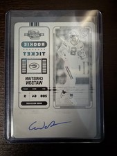 🔥 2022 Panini Contenders 1/1 Rookie Ticket Auto Packers Christian Watson Plate 
