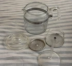 VTG Pyrex Flameware 7756-B Glass Percolator 6 Cup Coffee Pot Complete w/ Stem
