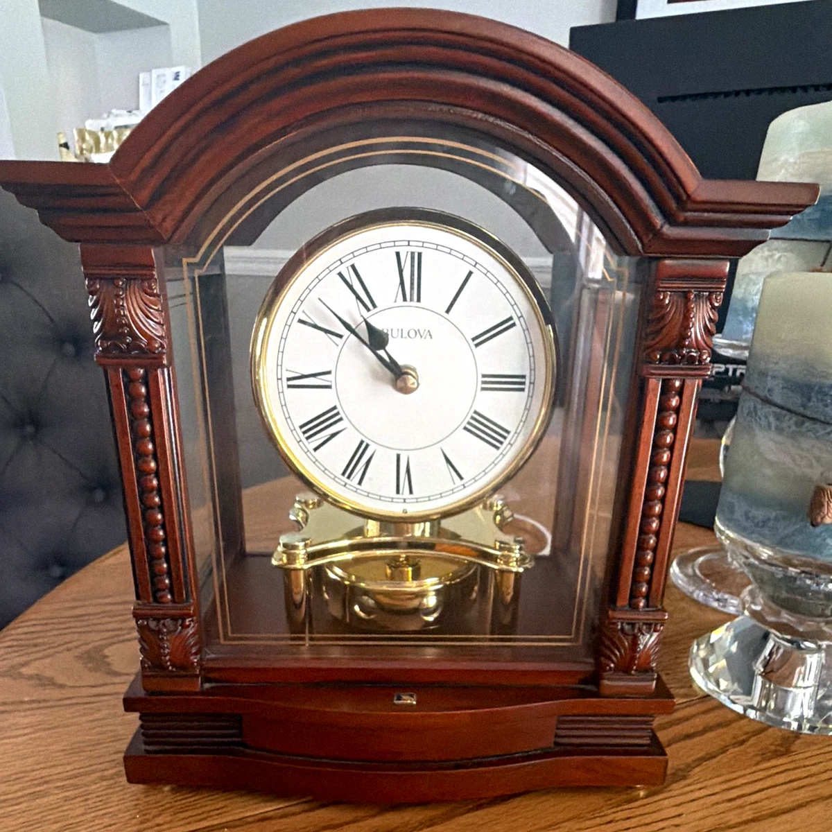 Bulova Desk, Mantel & Shelf Clocks with Chimes for sale - eBay