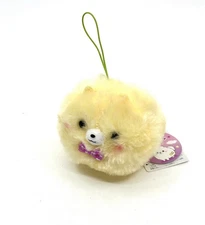 Amuse Pometan Yumekawa Yellow Bow Plush Mascot Keychain – Super Soft NWT Japan