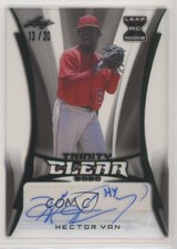 2020 Leaf Trinity Clear Auto Green 13/20 Hector Yan #CA-HY1 Auto 0c3e
