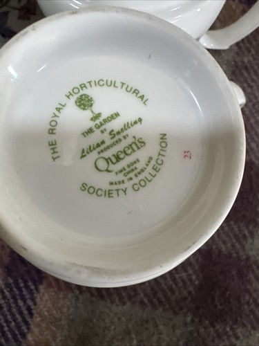 Queen's The Royal Horticultural Society The Garden Collection 4 Cups Mugs - Picture 11 of 12